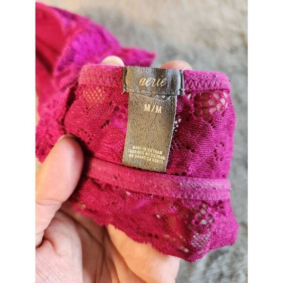 American Eagle Outfitters Bralette Pink Lace Size M - Picture 3 of 3